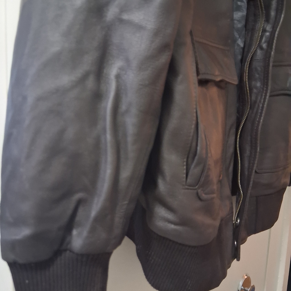 Artistry Leather Deep BROWN Vintage Leather Jacket - Large
